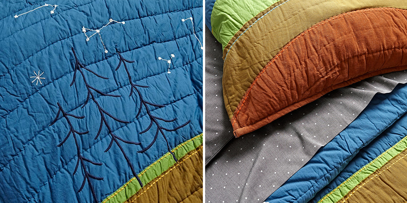 Illustration for article titled Your Kid Will Secretly Learn About Geology With this Colorful Bedding